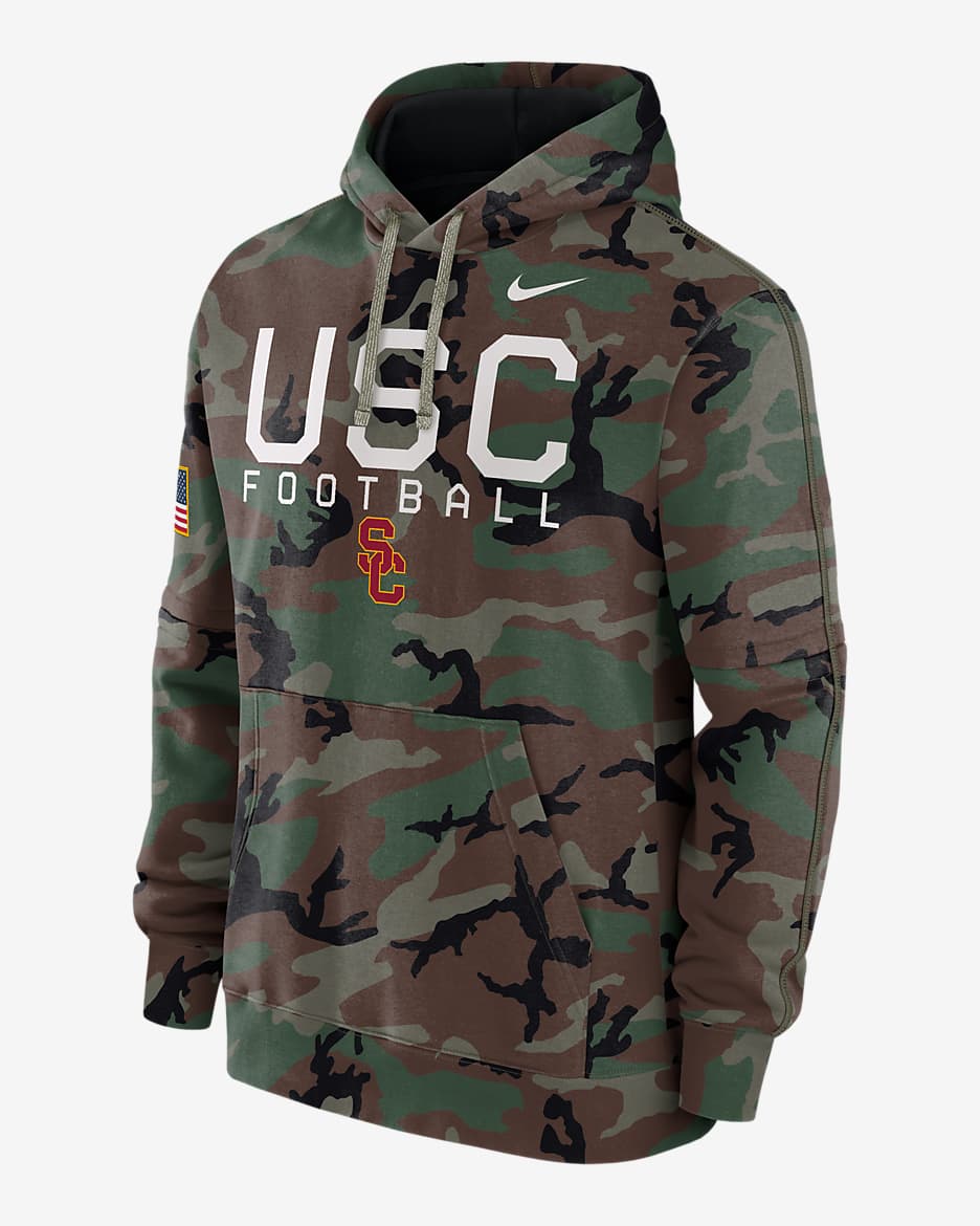 USC Trojans Military Appreciation Club Men s Nike College Pullover Hoodie. Nike